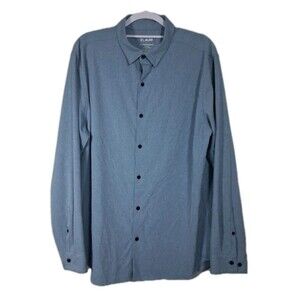 01. Algo Shirt Mens XL Performance Stretch Durable UPF 40+ Captains Blue Check